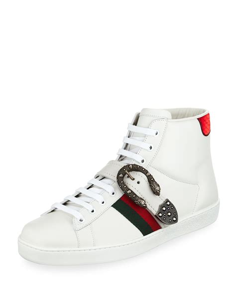 gucci stud sneakers|gucci ace high top sneakers.